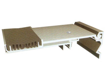 金属盖板型楼地面变形缝装置 双列嵌平型